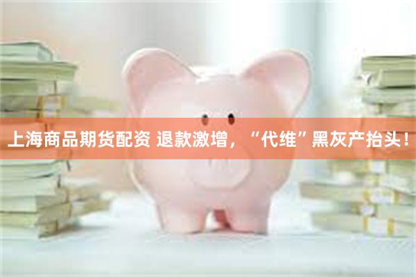 上海商品期货配资 退款激增，“代维”黑灰产抬头！