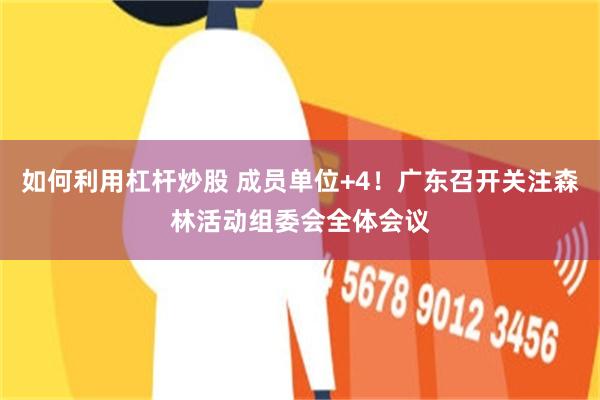 如何利用杠杆炒股 成员单位+4！广东召开关注森林活动组委会全体会议