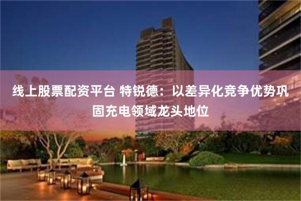 线上股票配资平台 特锐德：以差异化竞争优势巩固充电领域龙头地位