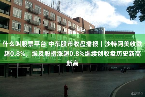 什么叫股票平台 中东股市收盘播报｜沙特阿美收跌超0.8%，埃及股指涨超0.8%继续创收盘历史新高