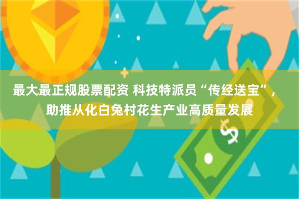 最大最正规股票配资 科技特派员“传经送宝”， 助推从化白兔村花生产业高质量发展