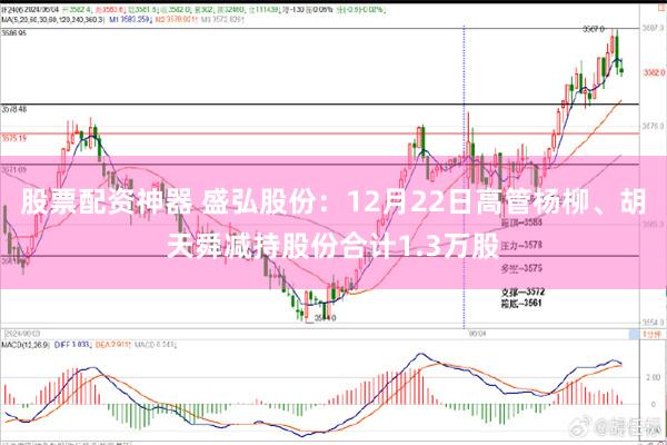 股票配资神器 盛弘股份：12月22日高管杨柳、胡天舜减持股份合计1.3万股