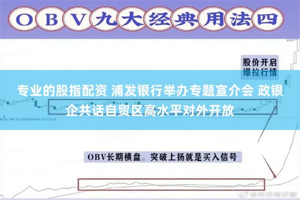 专业的股指配资 浦发银行举办专题宣介会 政银企共话自贸区高水平对外开放
