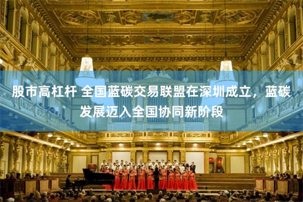 股市高杠杆 全国蓝碳交易联盟在深圳成立,蓝碳发展迈入全国协同新阶段