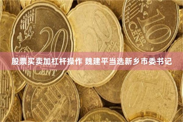 股票买卖加杠杆操作 魏建平当选新乡市委书记